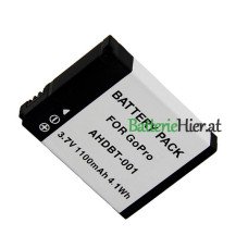 Ersatzbatterie für Gopro AHDBT-001 HD 1100mAh HERO1
